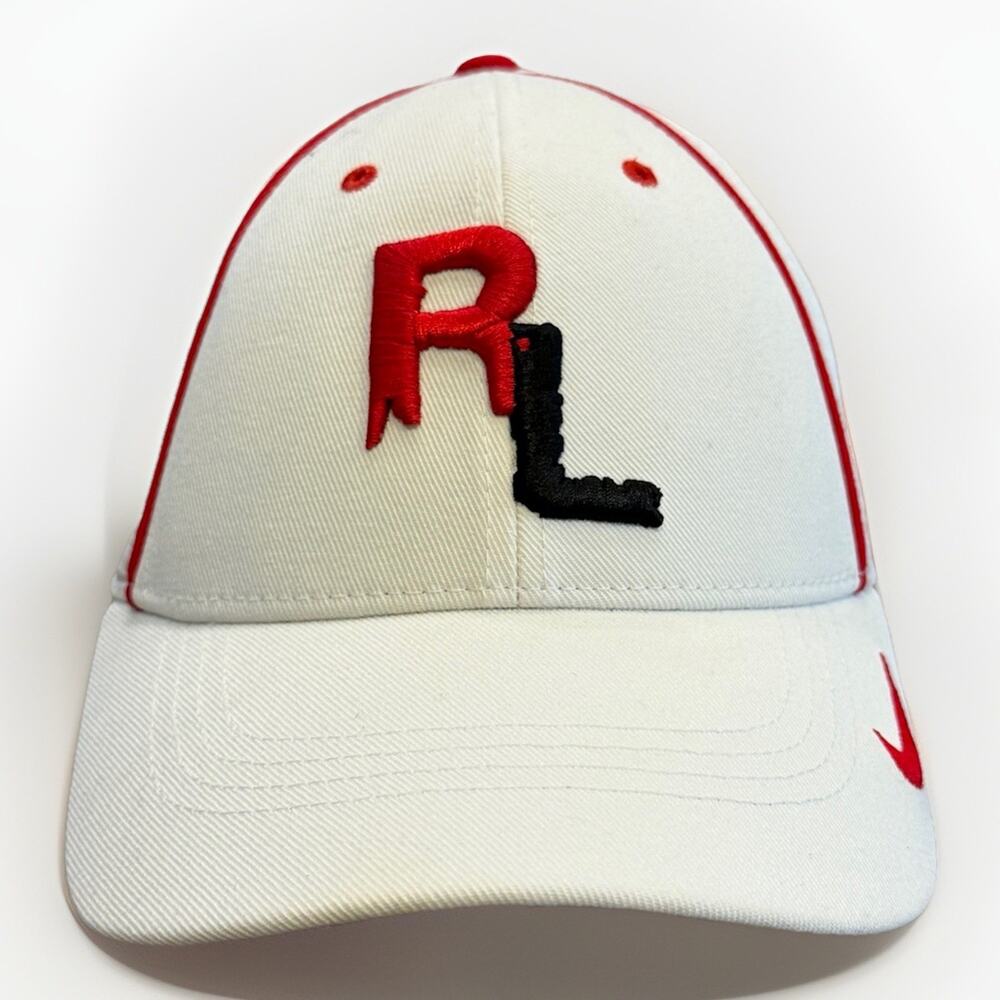 Nike Legacy91 Dri Fit Mens White “RL” Redline Adjustable Strapback Hat Cap
